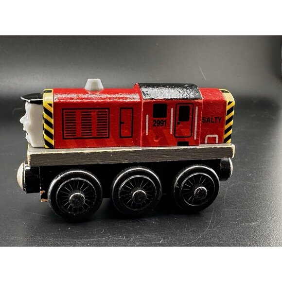 Thomas Wooden Railway Salty Red Train Engine Learning Curve 2003 Vtg-1 - Picture 3 of 10